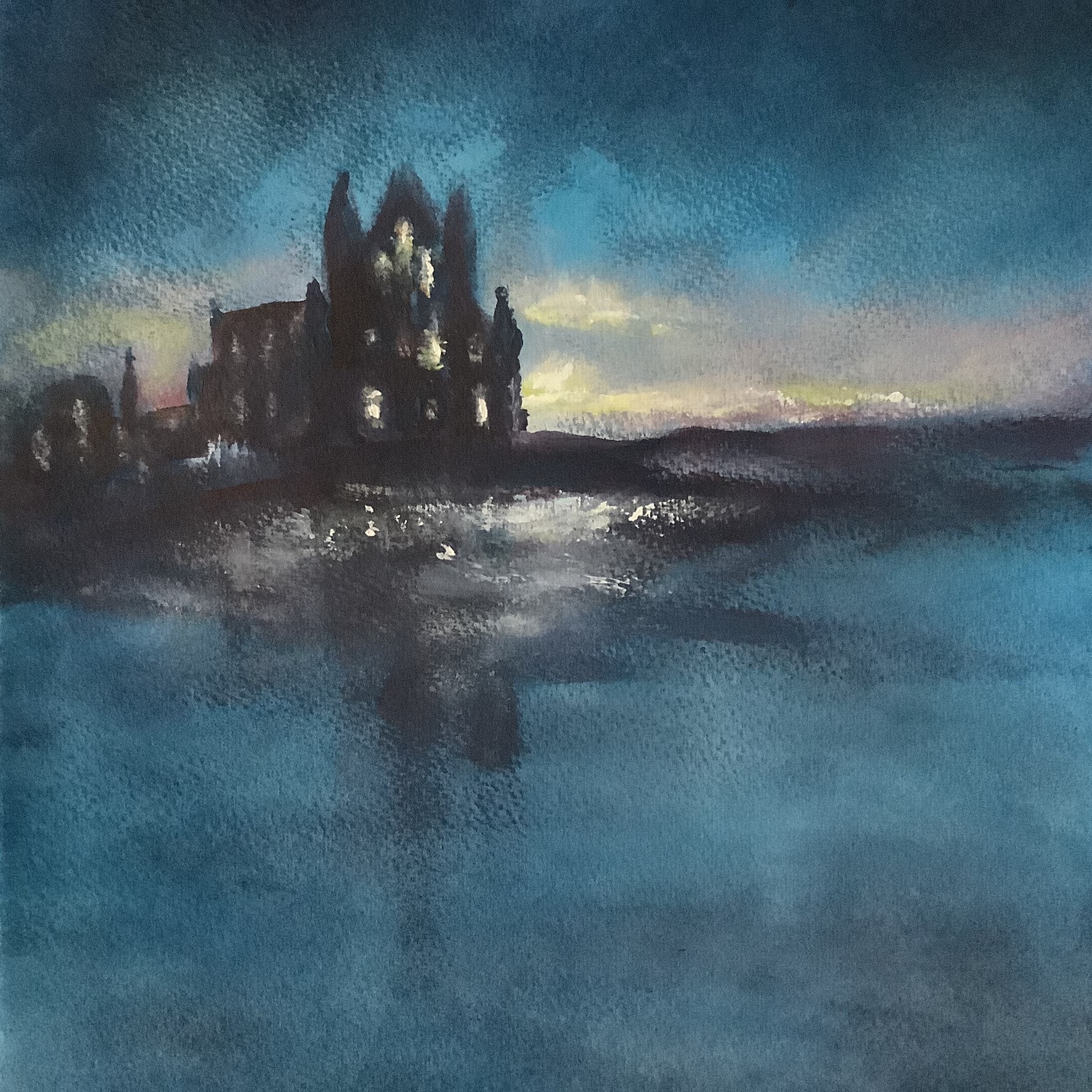 A dark night at whitby abbey